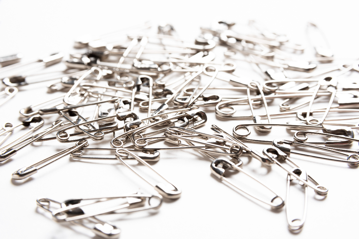 pack safety pins in your carry-on when traveling