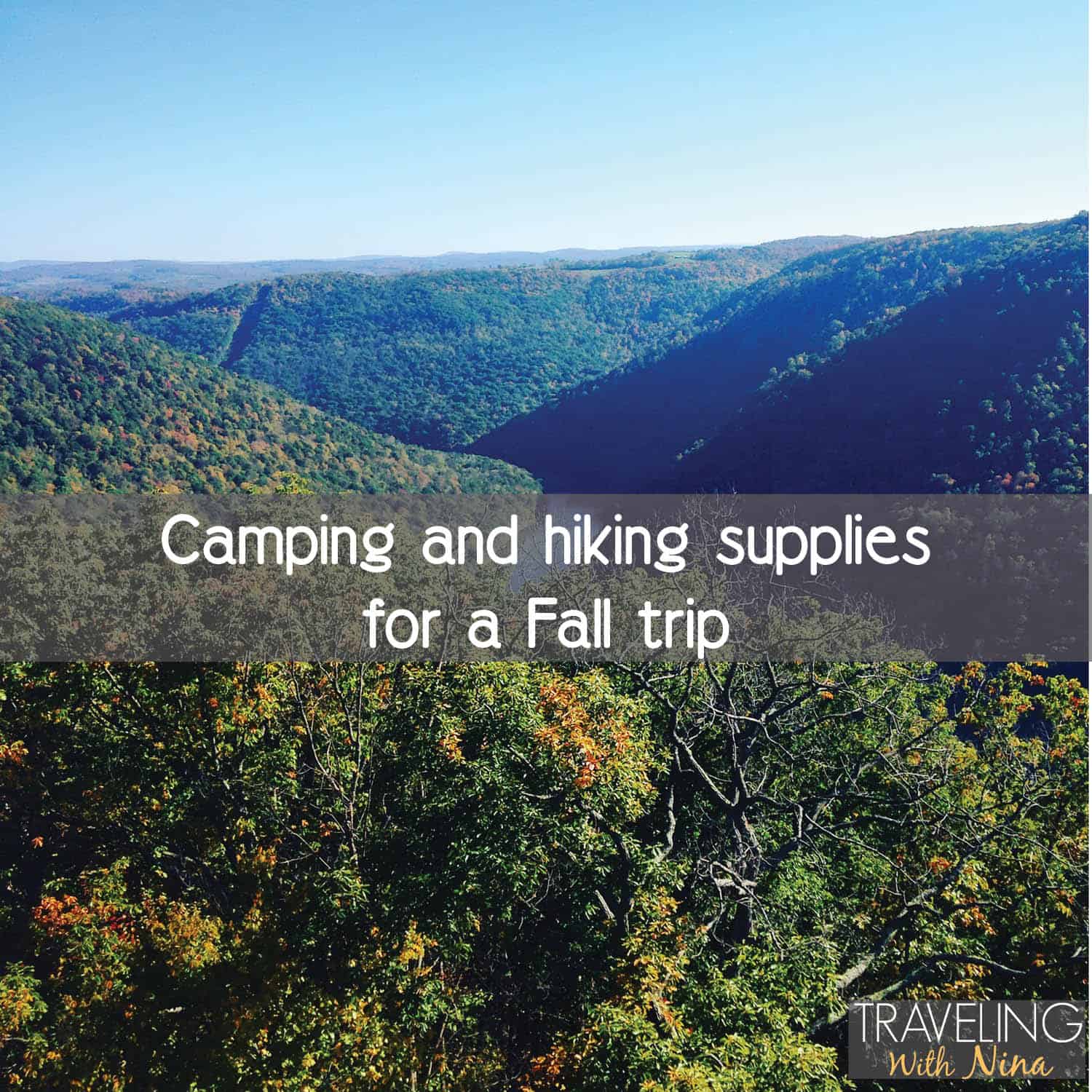 Camping and hiking for fall