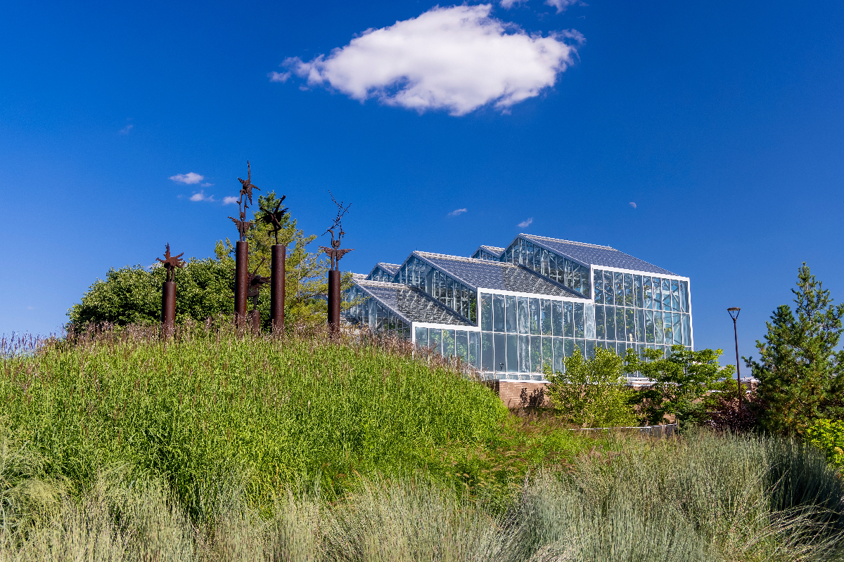 Green house and arboretum at Frederik Meijer garden in grand rapids, Michigan