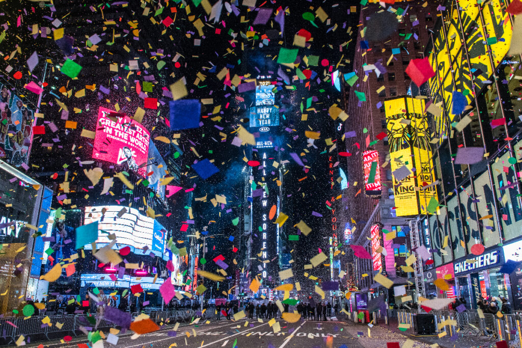 NYE Ball Drop in NYC's Times Square 2020