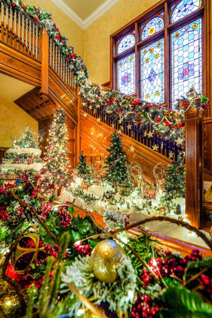 The Christmas Mansion at Stetson Mansion in DeLand Florida