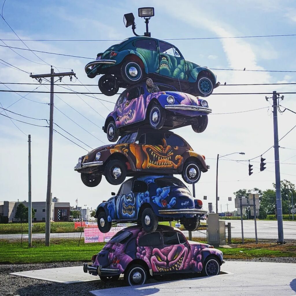 Tower of VW Bugs-Ohio